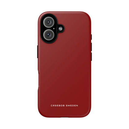 Dark Red iPhone 16 - Tough Phone Case