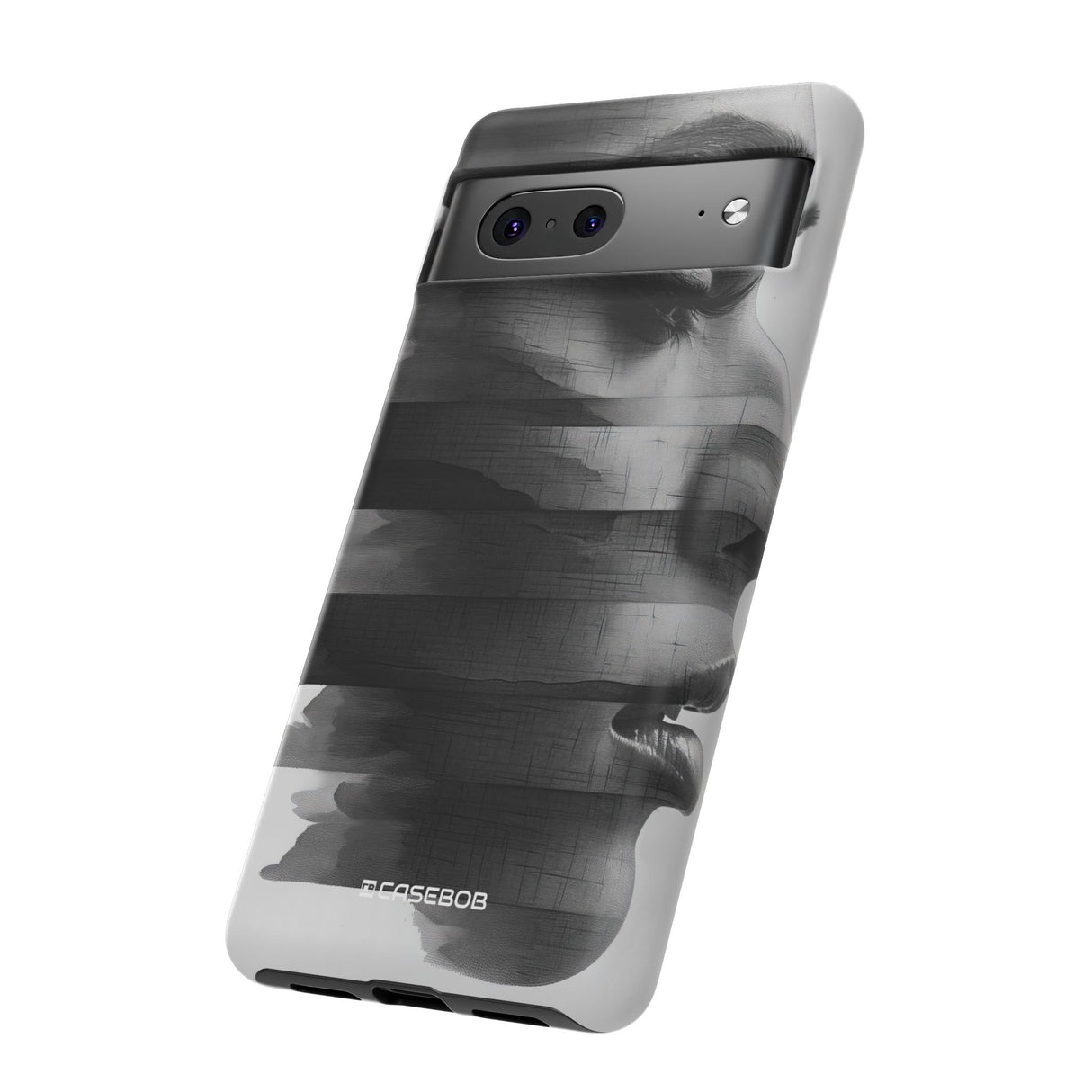 Abstract Glitch Portrait | Protective Phone Case for Google Pixel