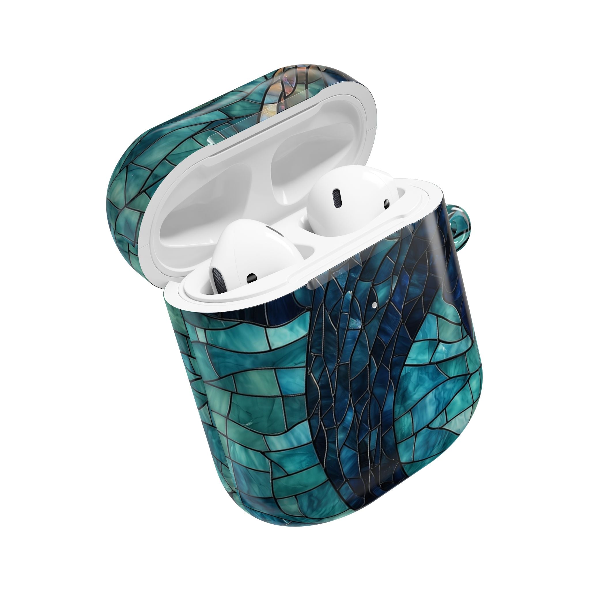 Blue Whale Mosaic - AirPods Case