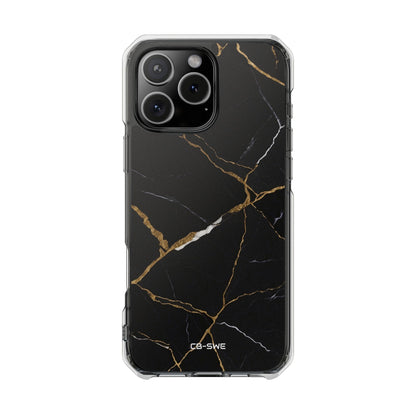 Golden Veins Emerge iPhone Case - Impact