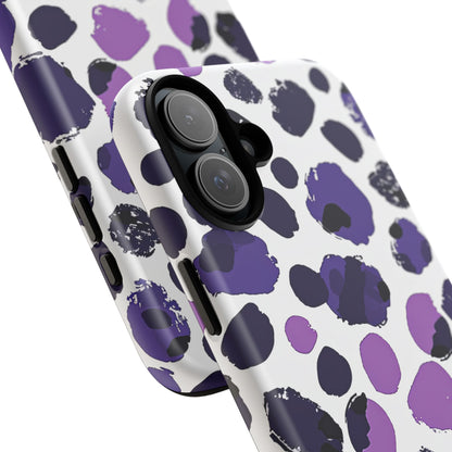 Purple Inkblots iPhone 16 - Tough Phone Case