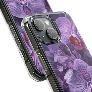 Radiant Orchid Design | Handyhülle für iPhone (Clear Impact Case – magnetisch) 