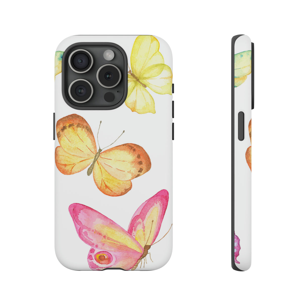 Watercolor Butterflyes - Protective Phone Case