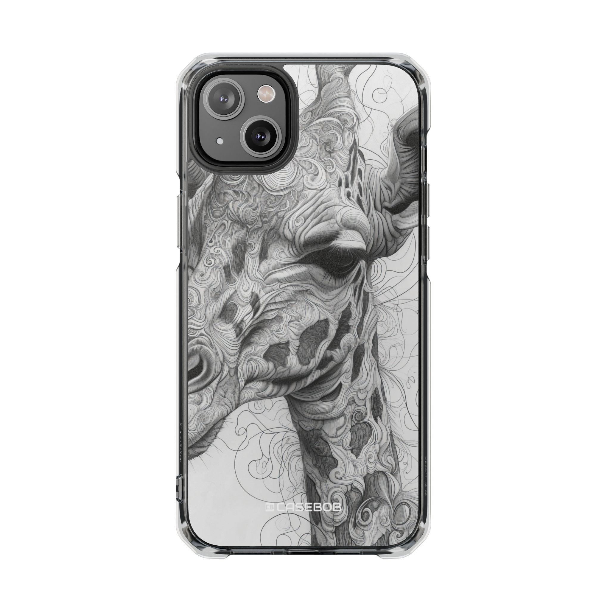 Monochrome Giraffe - Phone Case for iPhone