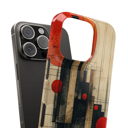 Vintage Geometric Harmony iPhone 16 - Slim Phone Case