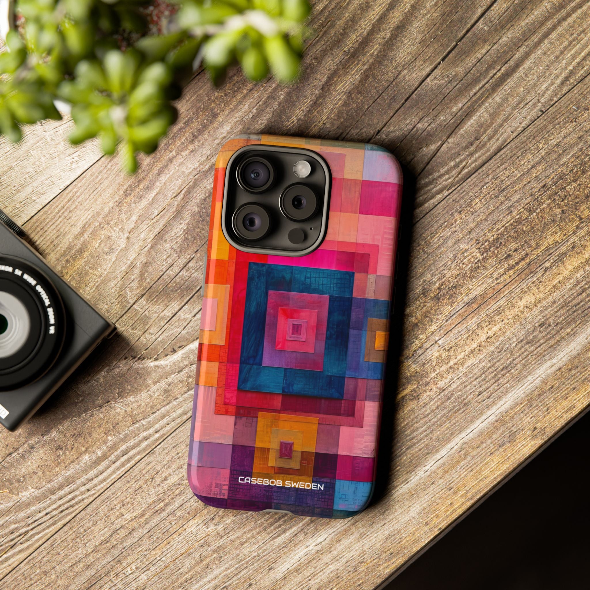 Vibrant Geometry - Tough iPhone 15 Phone Case