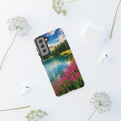 Azure Alpine Lake Phone Case - Protective Phone Case