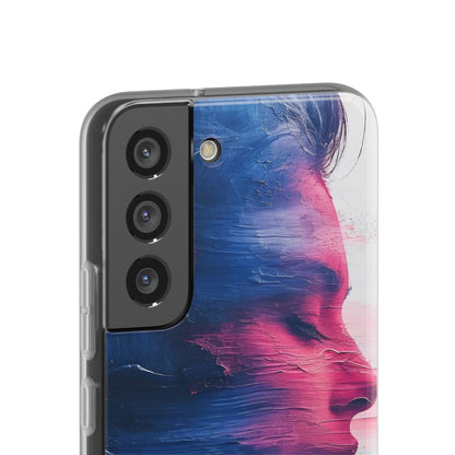 Blue Magenta Portrait - Flexi Samsung S22 Phone Case