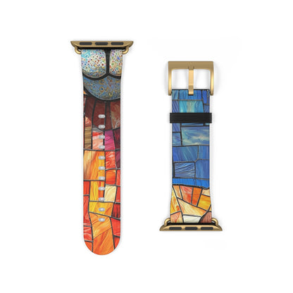 Sunglass Llama Mosaic - Watch Band