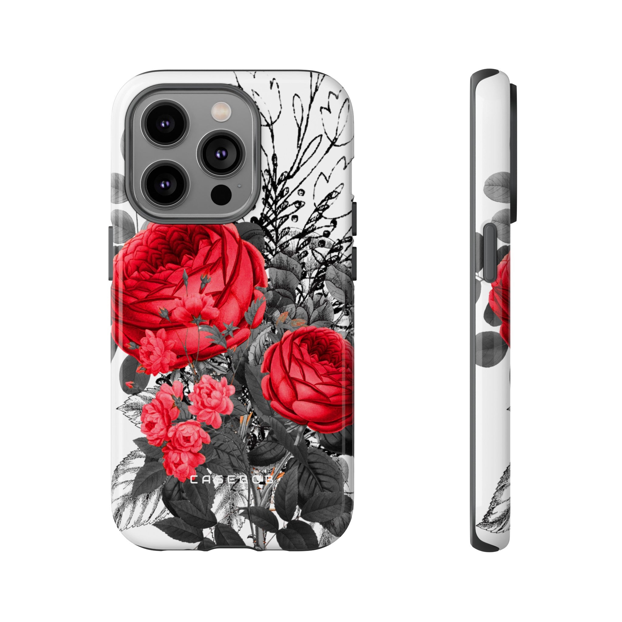 Roclops Gothic Flower - Protective Phone Case