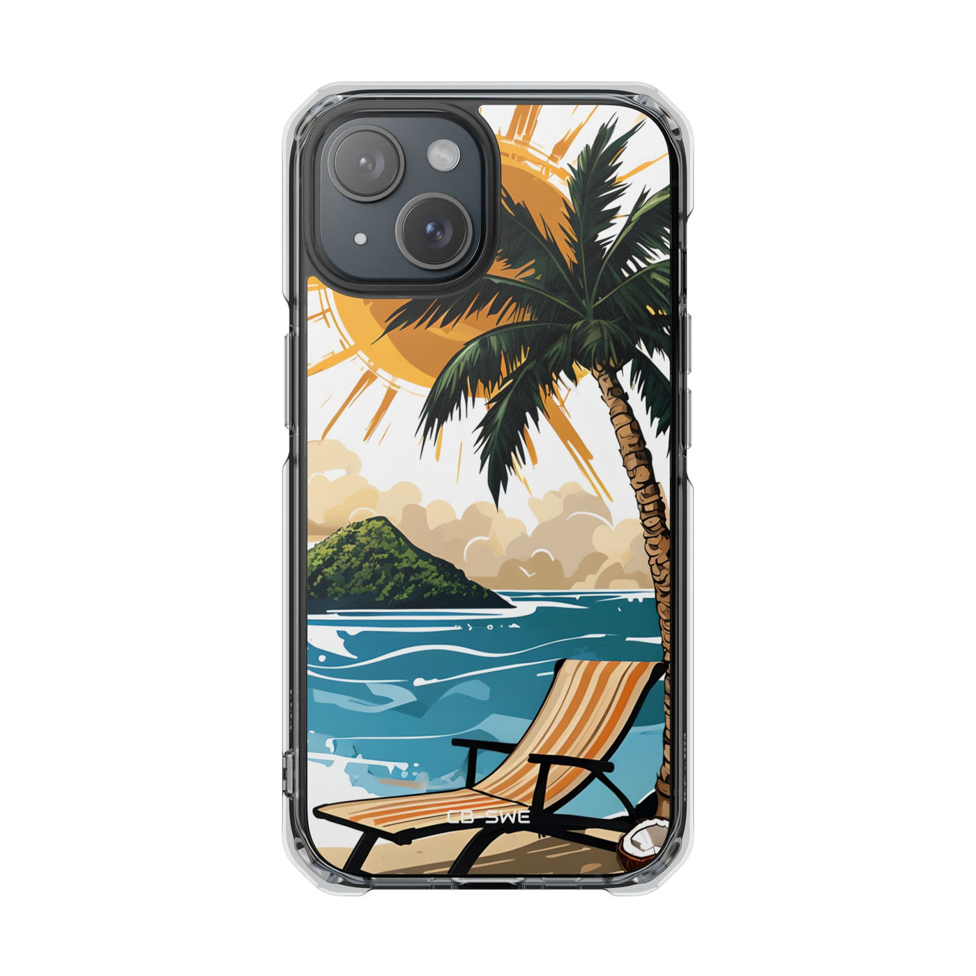 Sunny Tropical Escape iPhone Case - Impact