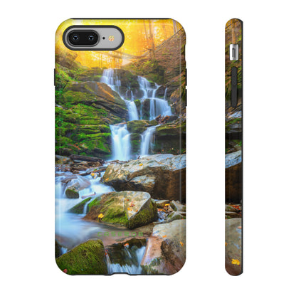 Autumn Mountain Waterfall - Protective Phone Case