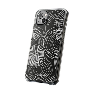 Kompliziertes Labyrinth – Handyhülle für iPhone (Clear Impact – Magnetisch) 