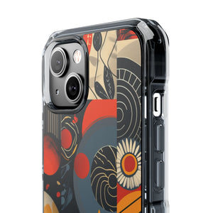 Retro Vibrance - Phone Case for iPhone (Clear Impact - Magnetic)