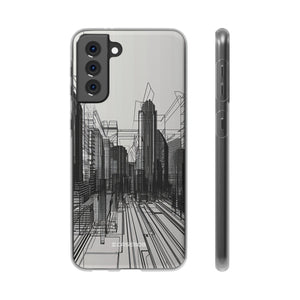 Urban Wireframe | Flexible Phone Case for Samsung Galaxy