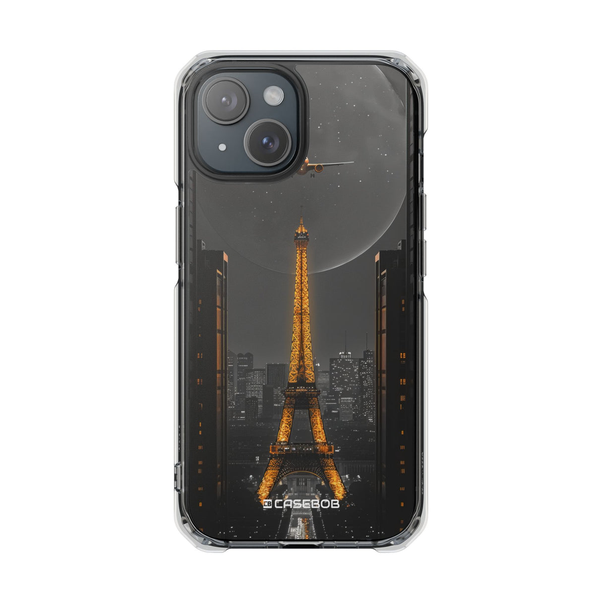 Futurist Paris – Handyhülle für iPhone (Clear Impact – Magnetisch) 