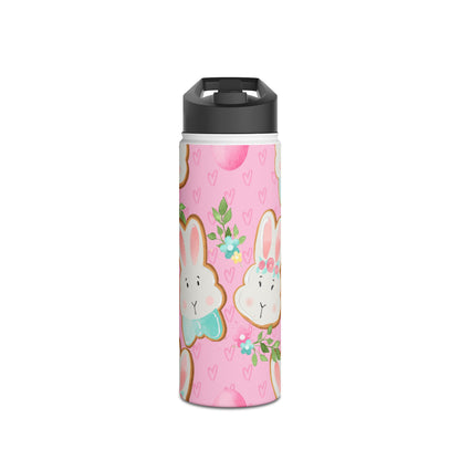 Blushing Bunny Bloom - RVS Waterfles