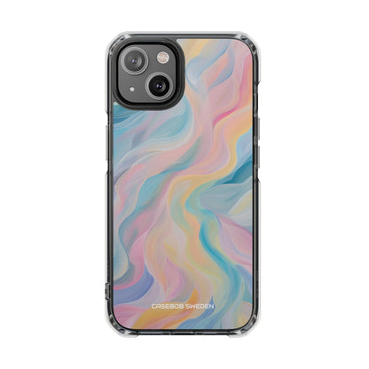 Dreamy Pastel Swirls - Clear Impact iPhone 14 Phone Case