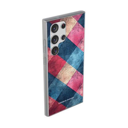 Bold Geometric Squares - Flexi Samsung S23 Phone Case