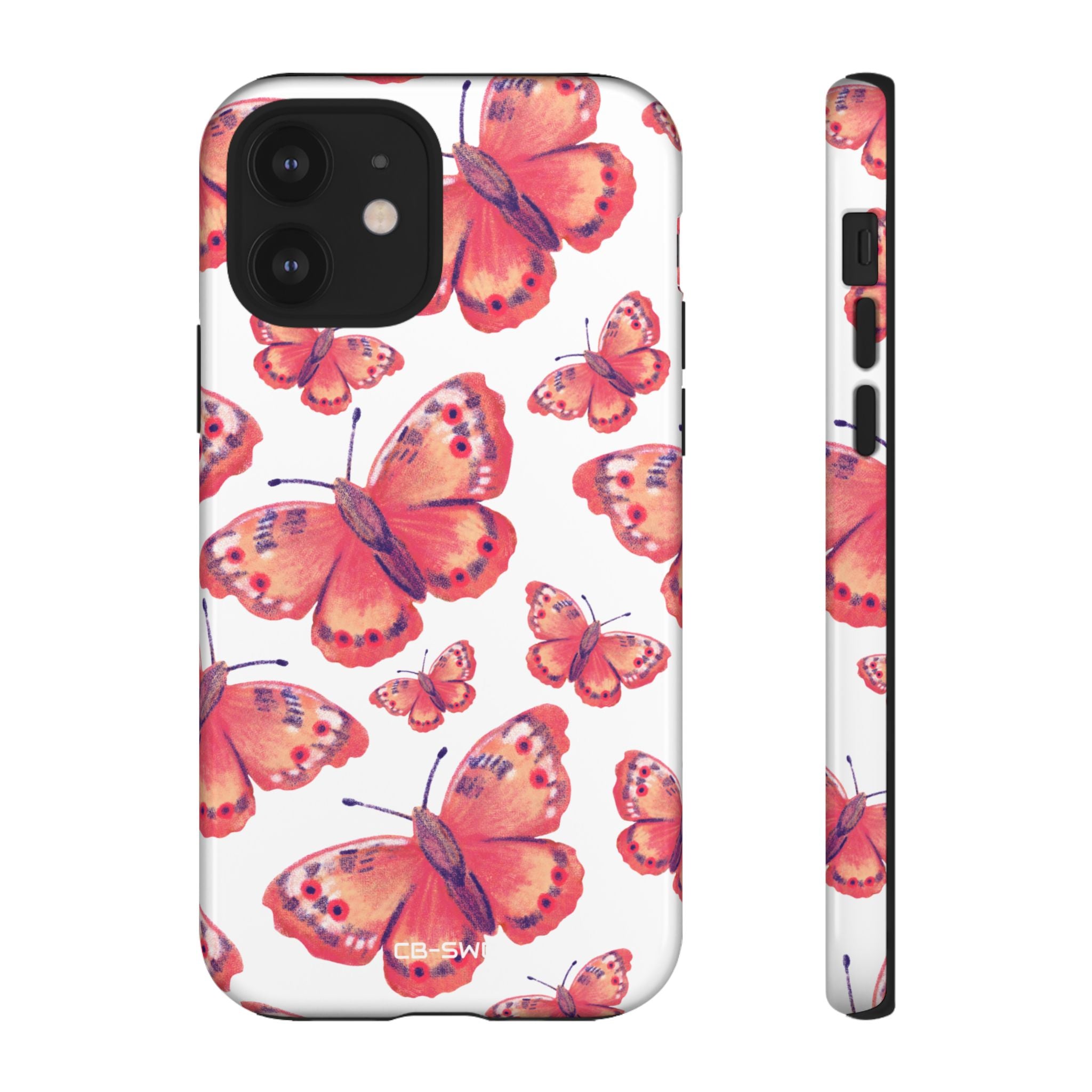 Vibrant Butterfly Dance - iPhone Case