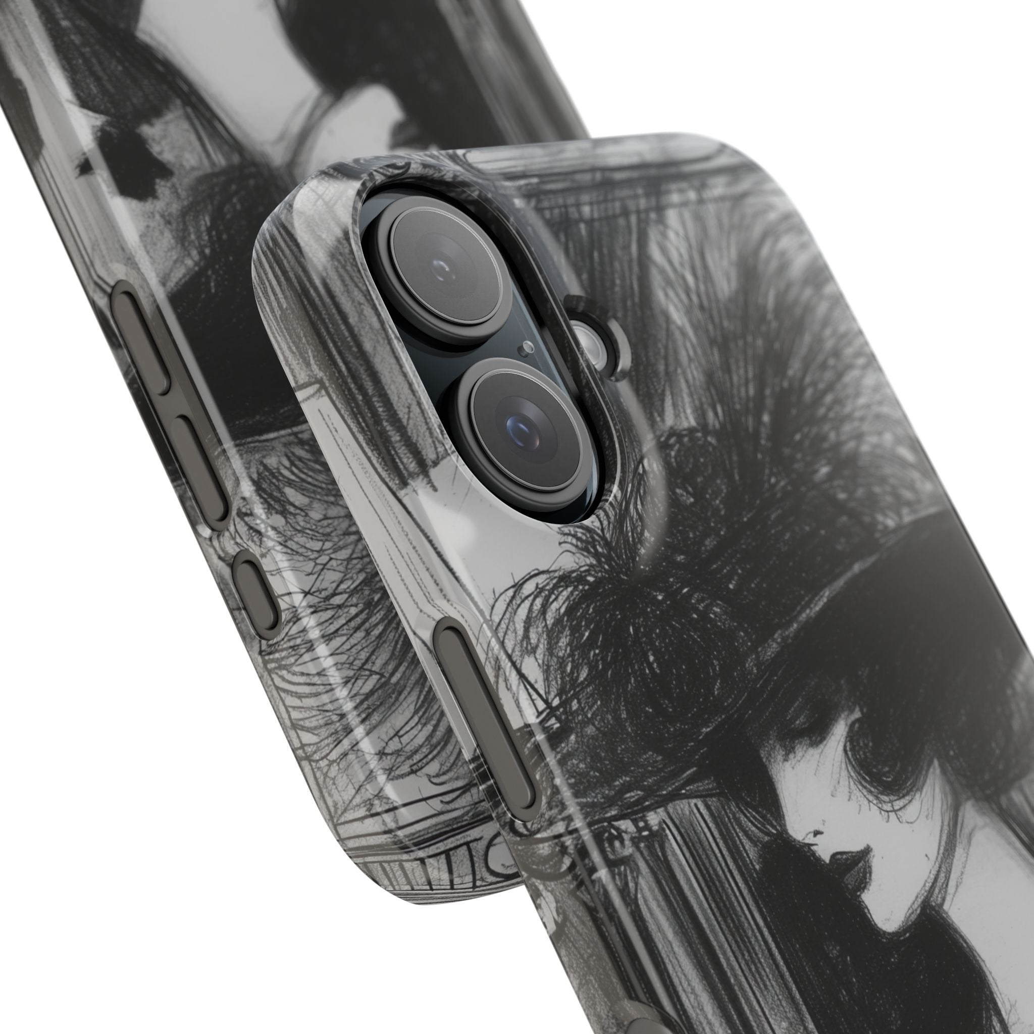 Timeless Elegance in Monochrome iPhone 16 - Slim Phone Case