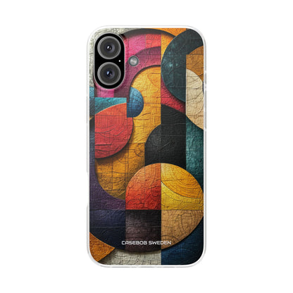 Vibrant Geometric Art - Flexi iPhone 16 Phone Case