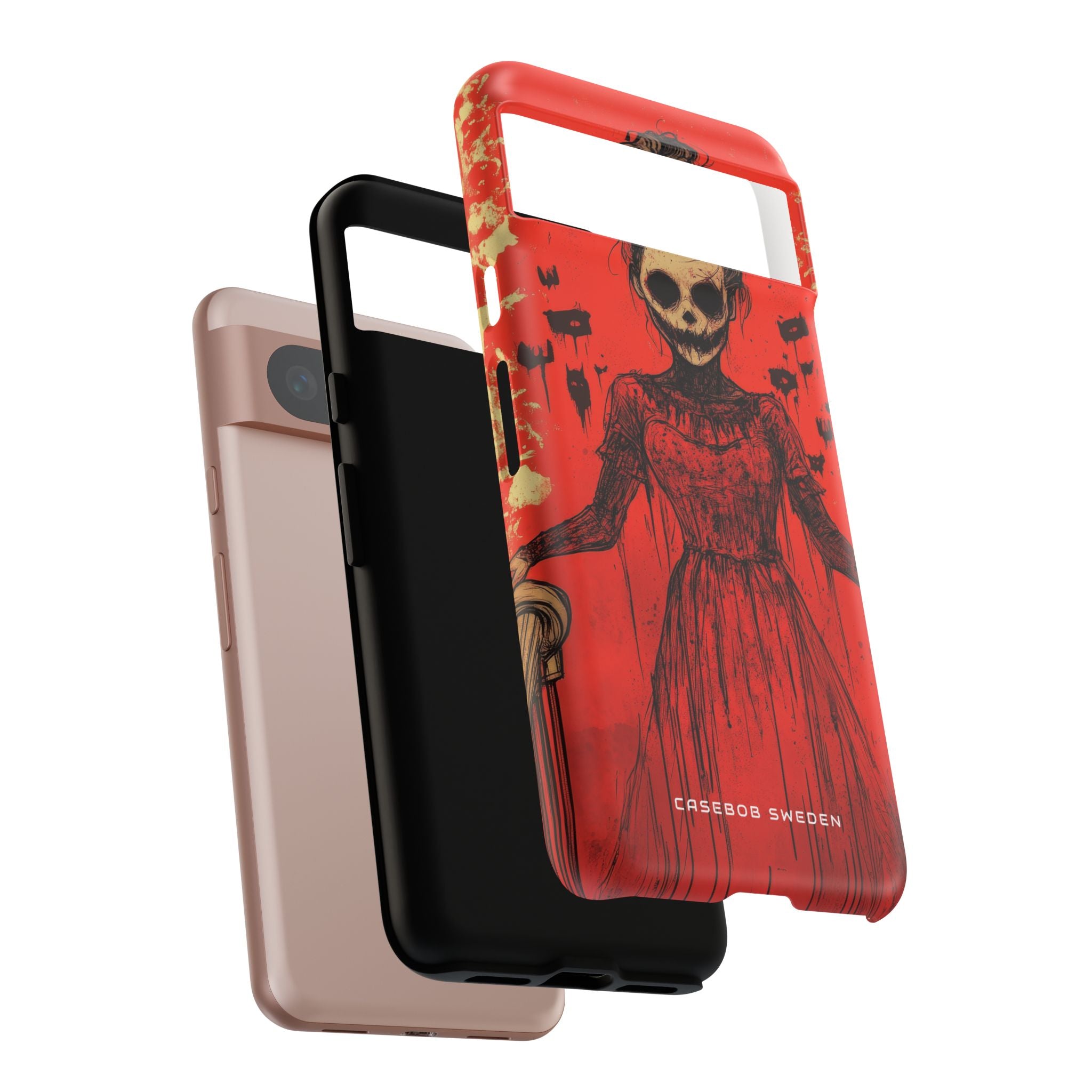 Haunting Scarlet Descent Google Pixel 8 - Tough Phone Case