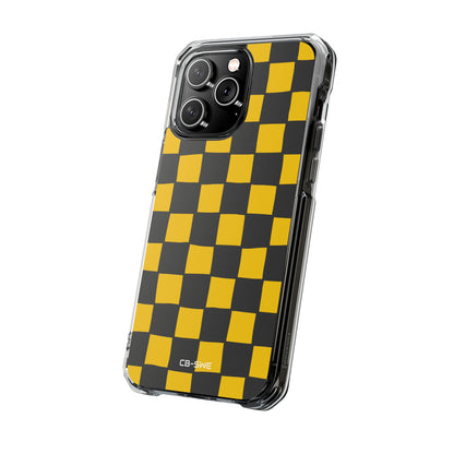 Yellow Squares Dance iPhone Case - Impact