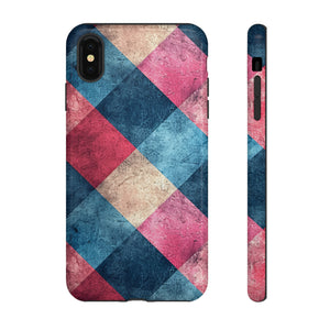 Pastel Gingham Charm - Protective Phone Case