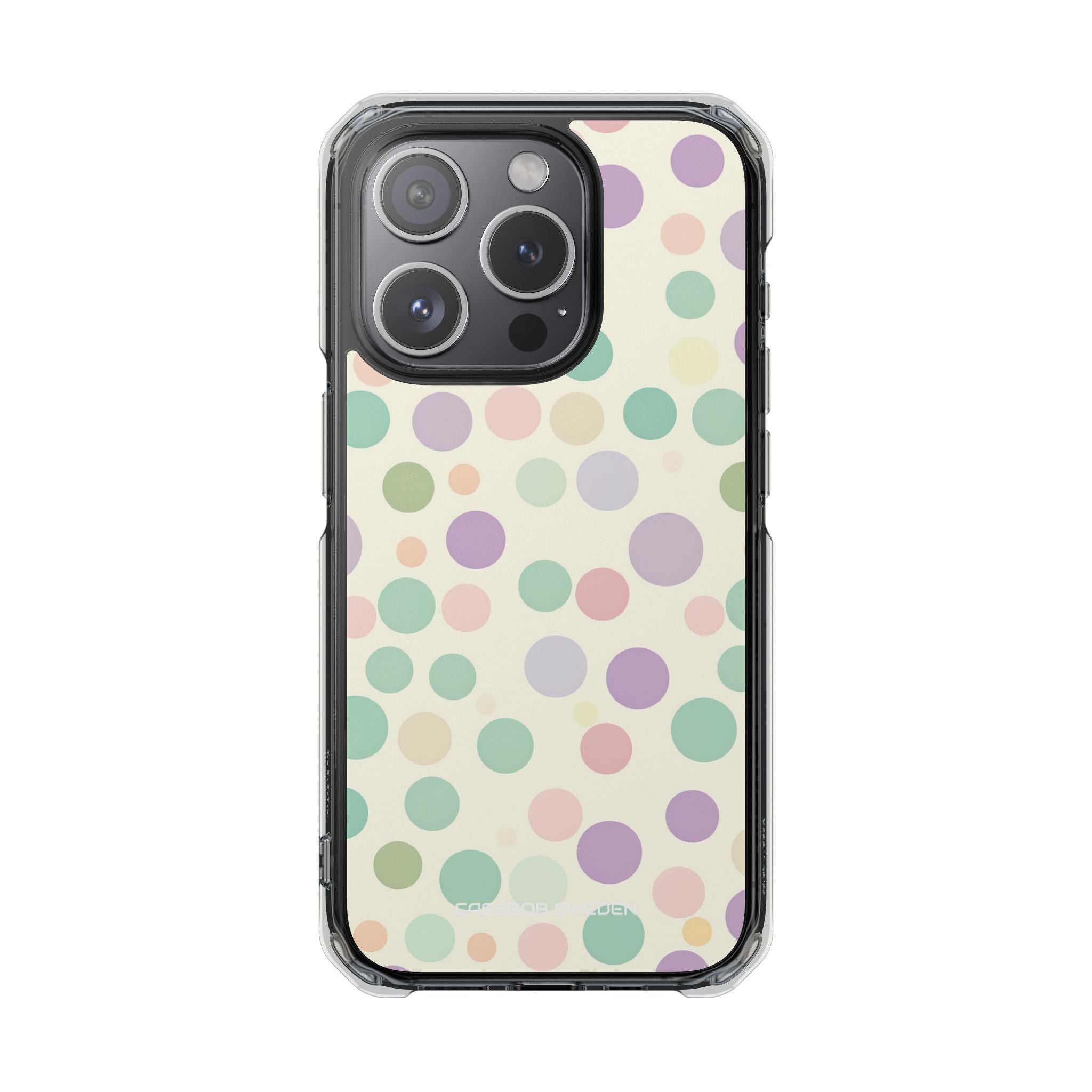 Playful Pastel Polka Dots - Clear Impact iPhone 15 Phone Case