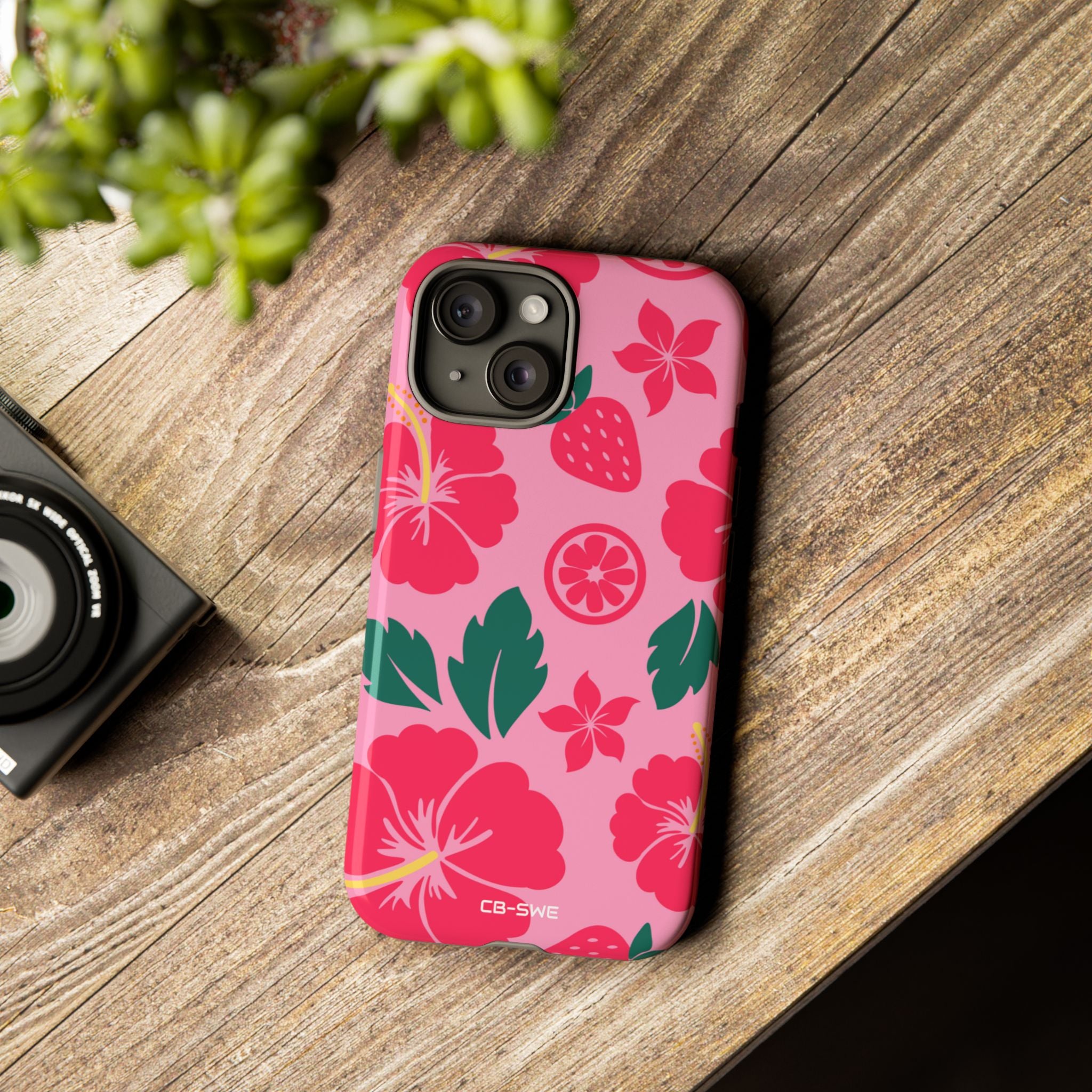 Tropical Hibiscus Harmony - iPhone Case