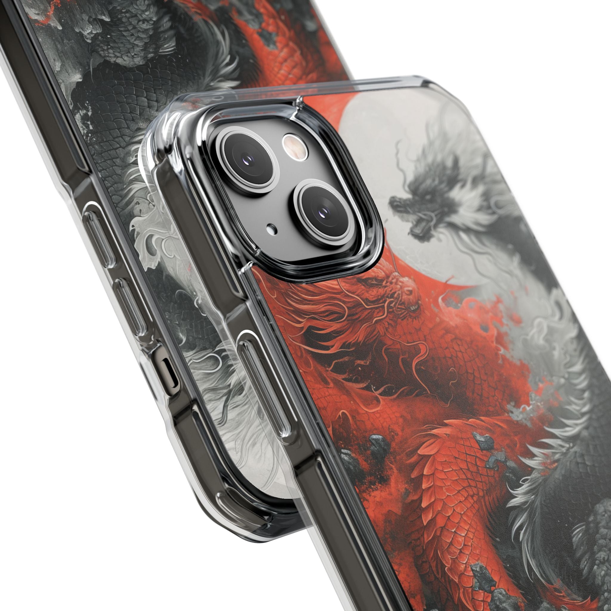 Twin Dragons Crimson iPhone 14 Plus Case - Impact