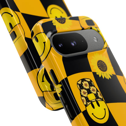 Joyful Checkered Smiles - Google Pixel Case