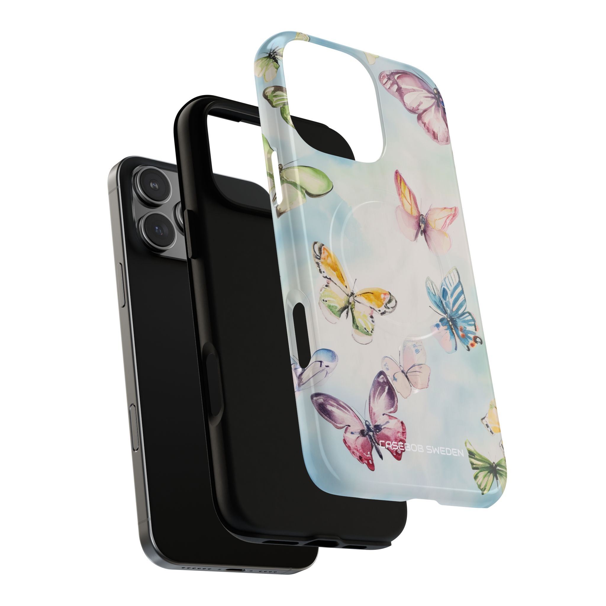 Watercolor Butterfly Bliss - Tough + MagSafe® iPhone 16 Phone Case