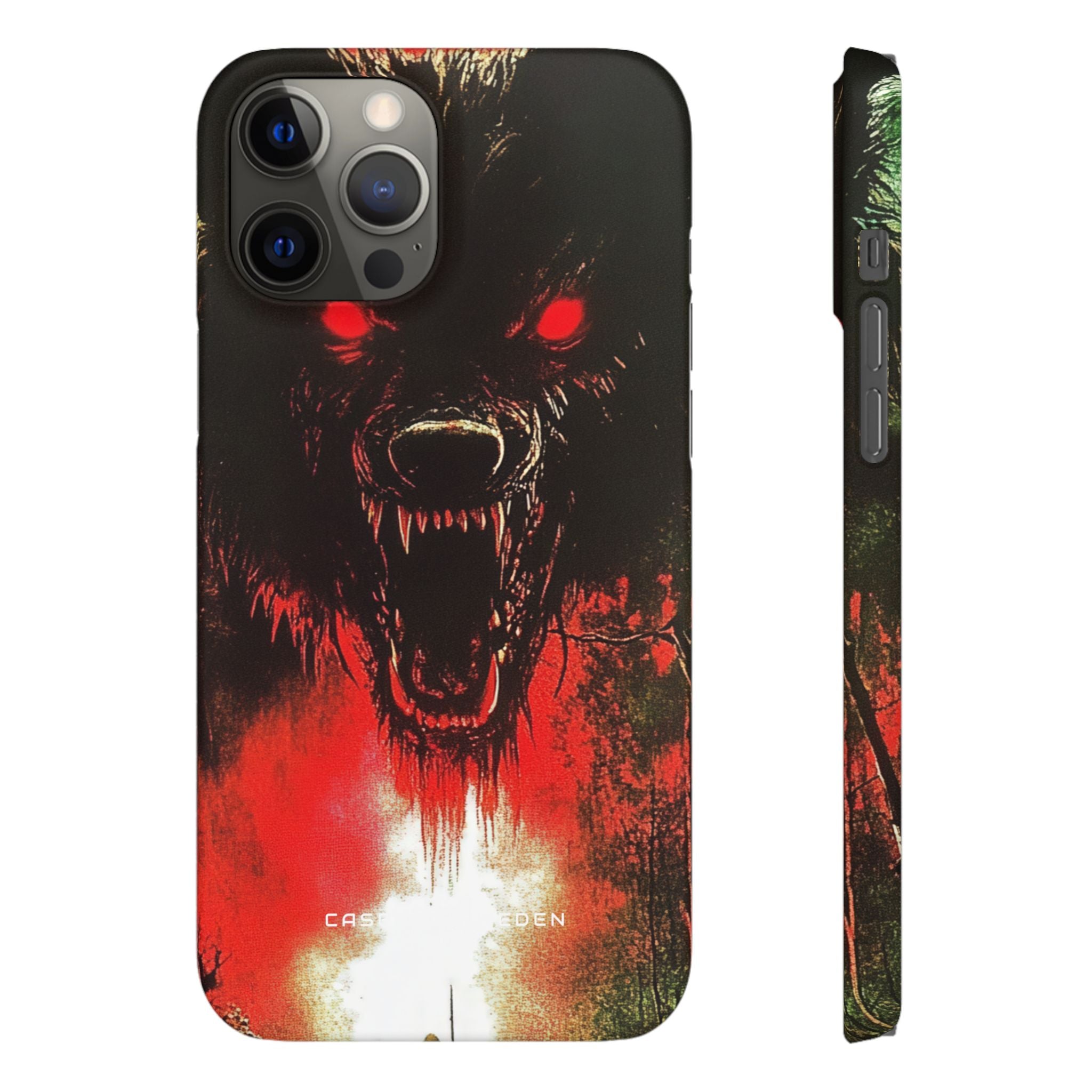 Bloodmoon Wolf's Lament iPhone 12 - Slim Phone Case