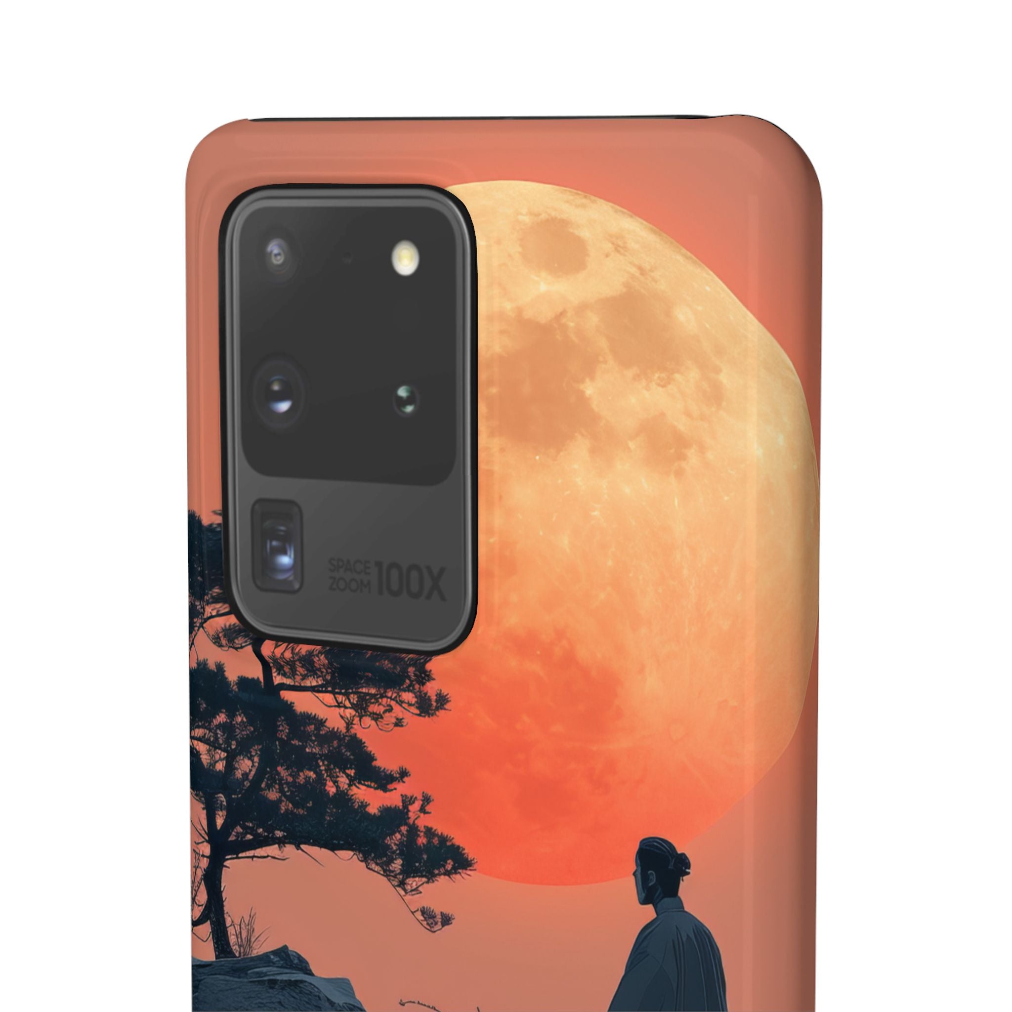 Zen Tranquility Under a Red Moon Samsung S20 - Slim Phone Case