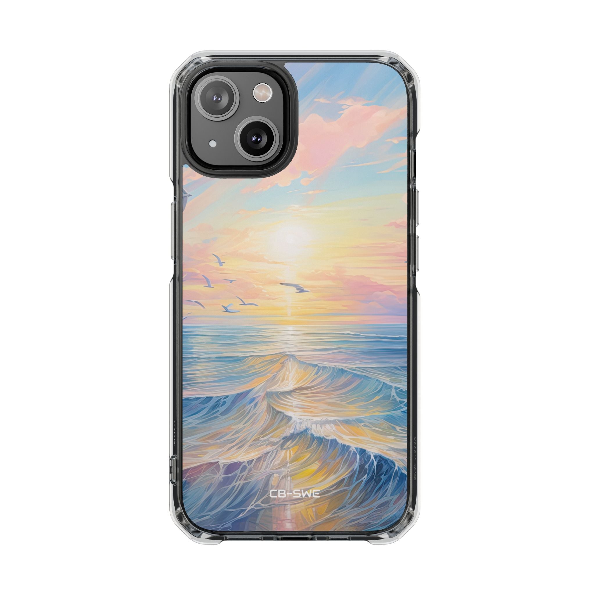 Gentle Waves Embrace iPhone Case - Impact