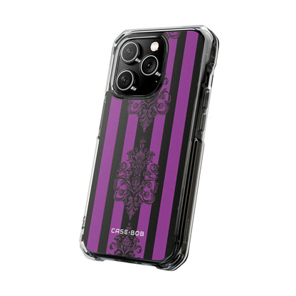 Damask Elegance Purple iPhone 14 Pro Case - Impact