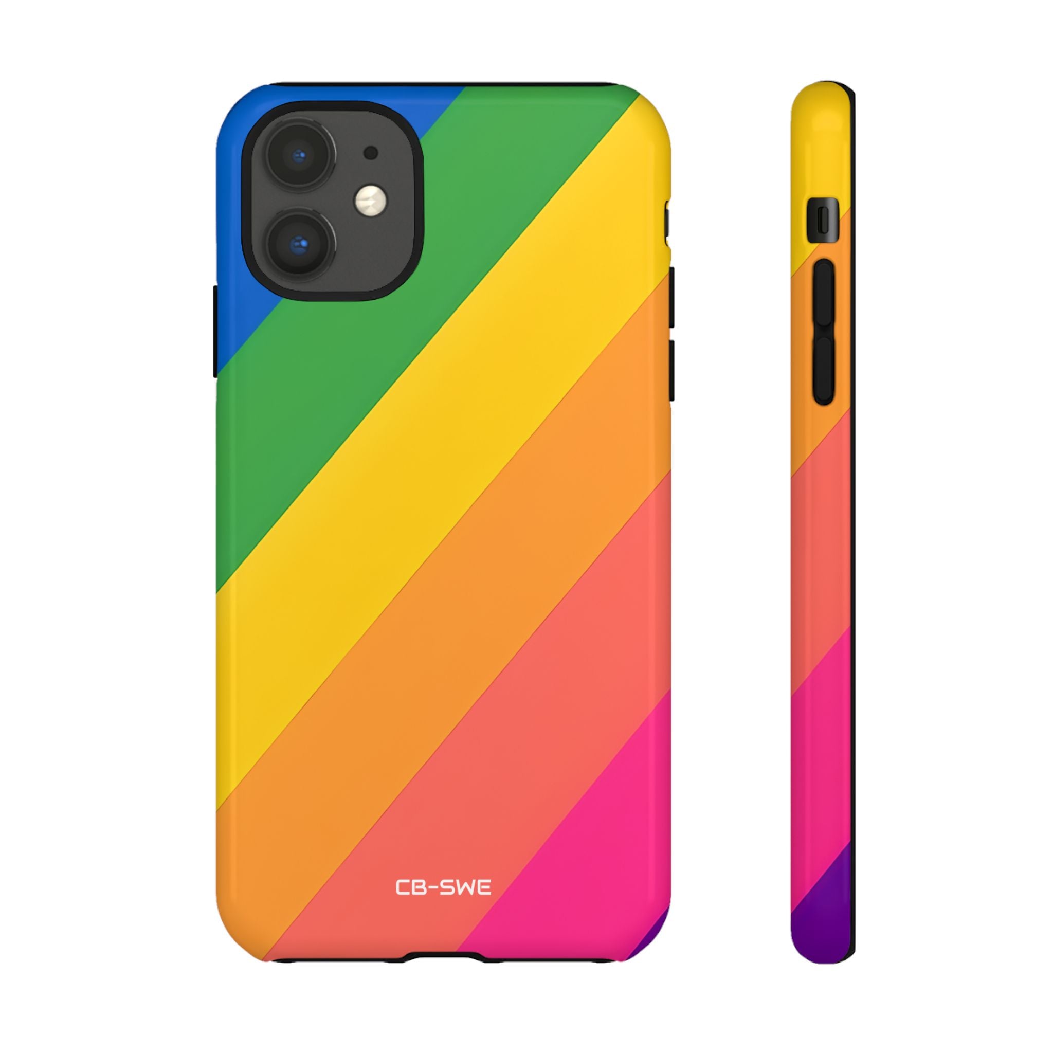 Vibrant Geometric Spectrum - iPhone Case