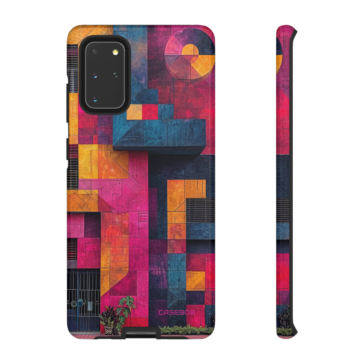 Electric Geometric Vibes - Protective Phone Case