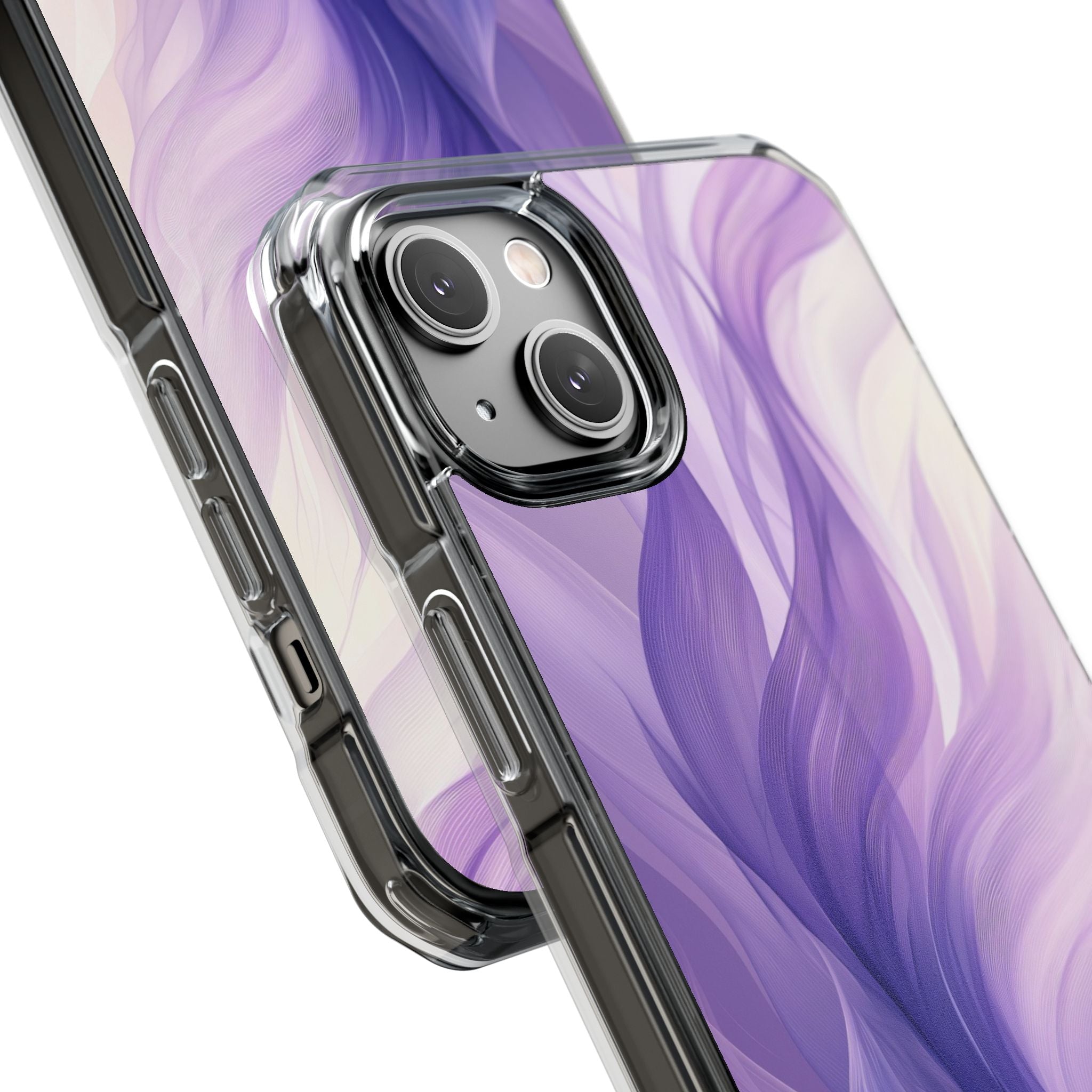 Purple Ribbon Waves iPhone 14 Plus Case - Impact