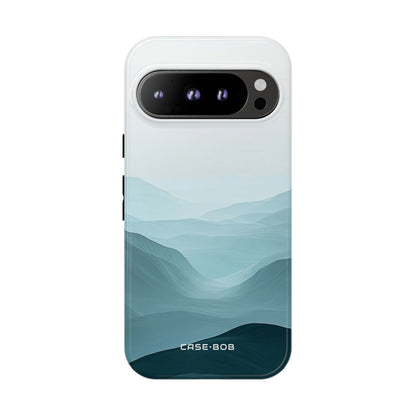 Teal Mist Mountains Google Pixel 9 Pro Case - Tough