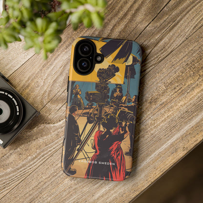 Golden Era Cinematic Spotlight iPhone 16 - Tough Phone Case