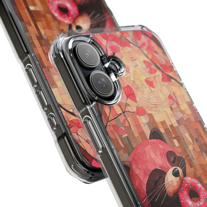Raccoon Holds Donut iPhone Case - Impact