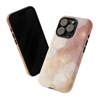 Honeycomb Glow iPhone 15 Pro Case - Tough