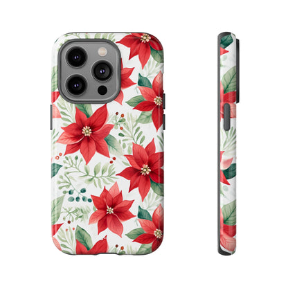 Poinsettias Bloom Bright - iPhone Case
