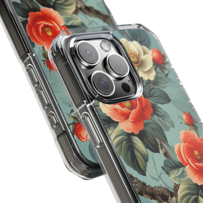 Vintage Floral Romance iPhone 16 - Clear Impact Phone Case