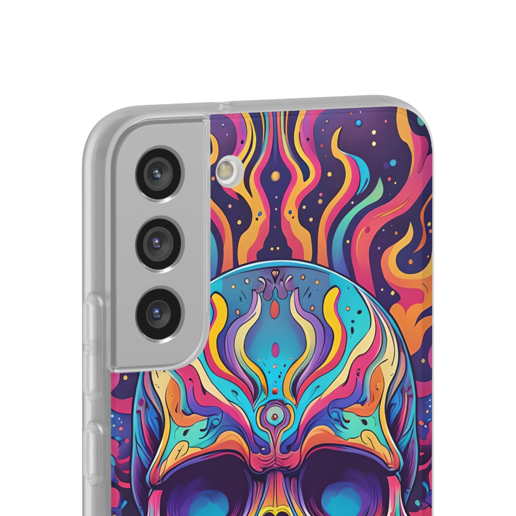Flaming Skull Samsung S22 Plus Case - Soft