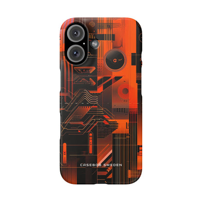 Gradient Circuitburst iPhone 16 - Slim Phone Case