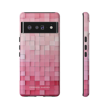 Gradient Pink Mosaic Google Pixel 6 - Tough Phone Case